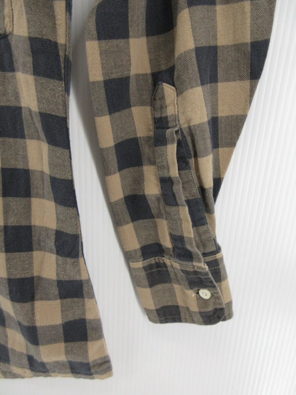 Vintage Saks Fifth Avenue Shirt Small Flannel Buffalo Plaid Heritage View 3